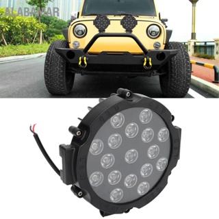 ALABAMAR 7in 51W Round LED Offroad Lights 10-30V White Lighting Spot Driving Pod Bumper Roof Fog Light for Boat ATV Truck Motorcycle