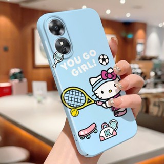 เคสโทรศัพท์มือถือ กันรอยกล้อง ลายแมวเฮลโลคิตตี สําหรับ OPPO Reno4 Z 8T 7Z 8Z 7SE 4 Lite 5 Lite 7 Lite 8 Lite 5F