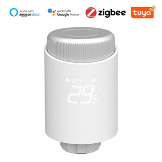 Spellbeautiful Tuya Zigbee เทอร์โมสตัทควบคุมอุณหภูมิ หม้อน้ํา วาล์วควบคุมผ่านแอพโทรศัพท์มือถือ ไร้สาย อัจฉริยะ สําหรับบ้าน