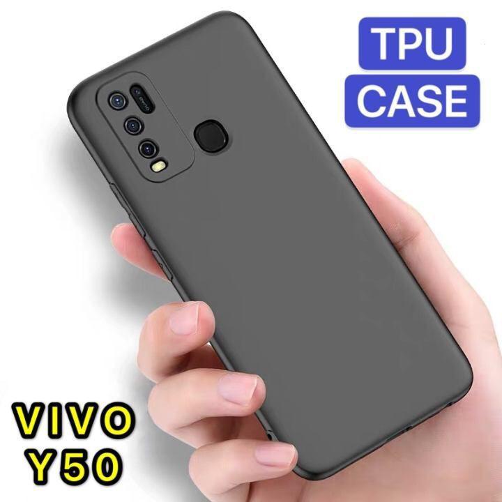 เคส Vivo Y50 สำหรับวีโว่ ซิลิโคนสีดำ กันกระแทก นิ่ม TPU Case