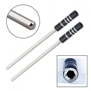 ⚡NEW 8⚡Extension Shaft 2Pcs/set Black Equipment Metal Multifunction Replacement