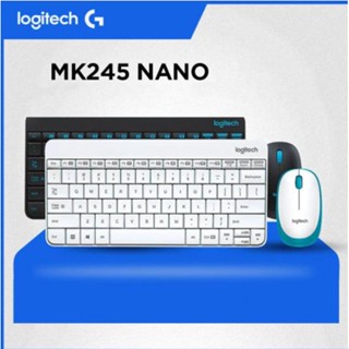 Mk245 Logitech ชุดเมาส์คีย์บอร์ดไร้สาย กันน้ํา สําหรับเล่นเกม แล็ปท็อป PC