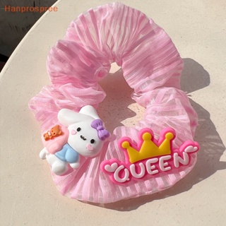 SANRIO Hanprospree&gt; ยางรัดผม ขนาดใหญ่ ลายการ์ตูน Hello Kitty น่ารัก สีชมพู เครื่องประดับผม สําหรับเด็กผู้หญิง