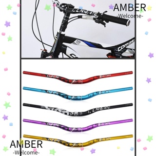 Amber แฮนด์บาร์ อะลูมิเนียมอัลลอย ขนาด 720 มม. 780 มม. สีดํา แดง น้ําเงิน สําหรับรถจักรยานเสือภูเขา