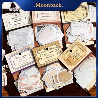 &lt;moonback&gt; สติกเกอร์ฉลาก แบบใส หลายสไตล์ สําหรับติดตกแต่งหอพัก 45 ชิ้น