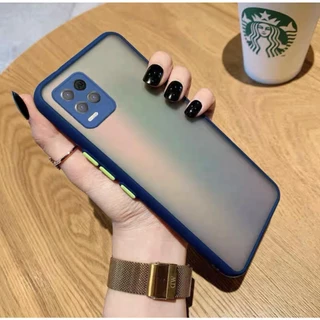เคส Realme 8 4G เคสเรียลมี ขอบสีผิวด้าน เคสกันกระแทก เคสนิ่ม TPU Case