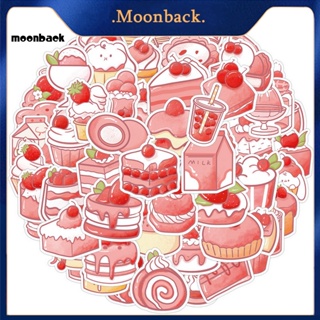 &lt;moonback&gt; สติกเกอร์ กันน้ํา สีแคนดี้ สําหรับติดตกแต่งกระเป๋าเดินทาง กีตาร์ ขนมหวาน 60 ชิ้น ต่อชุด