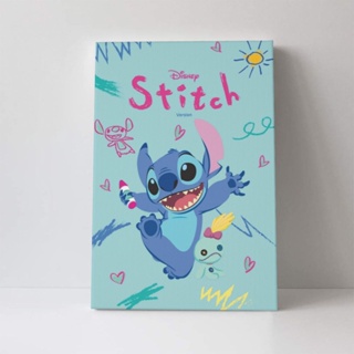 ภาพจิตรกรรมบนผ้าใบ Stitch HD ขนาด 40x60 ซม. สําหรับตกแต่งผนังบ้าน