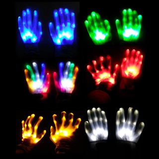 Kts ถุงมือไฟกระพริบ led ของเล่นสําหรับเด็ก 1 ชิ้น