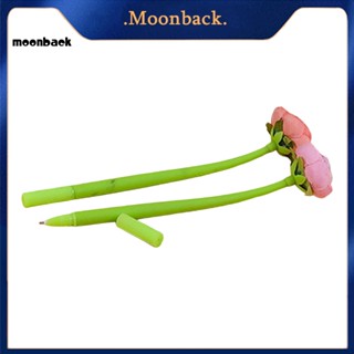 &lt;moonback&gt; ปากกาเจลเทียม ลายดอกกุหลาบ เป็นมิตรกับสิ่งแวดล้อม 2 ชิ้น