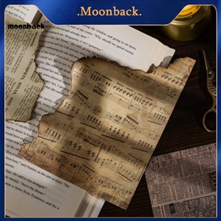 &lt;moonback&gt; กระดาษทรงสี่เหลี่ยม สไตล์เรโทร สําหรับตกแต่งสมุดภาพ โรงเรียน 30 ชิ้น ต่อชุด