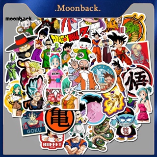 &lt;moonback&gt; สติกเกอร์ ลายการ์ตูนดราก้อนบอล สําหรับติดตกแต่งสเก็ตบอร์ด คอมพิวเตอร์ 50 ชิ้น