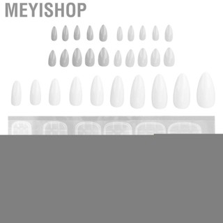 Meyishop 10pcs Coffin Press On Nails Full Cover Fake Tips Glossy Artificial False N