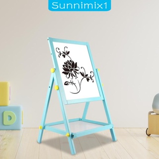 [Sunnimix1] 2 in 1 ขาตั้งกระดานไวท์บอร์ด แบบสองด้าน อุปกรณ์เสริม สําหรับการวาดภาพ การเรียนรู้ สําหรับเด็กผู้ชาย