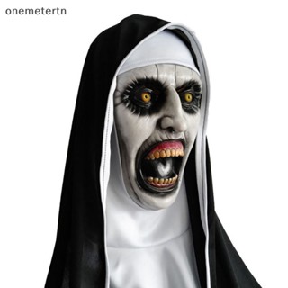 Oyr The Horror Scary Nun หน้ากากยาง พร้อมผ้าพันคอ สําหรับแต่งคอสเพลย์ฮาโลวีน