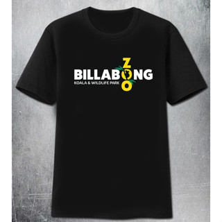 [S-5XL] เสื้อยืดแขนสั้น ผ้าฝ้าย พิมพ์ลาย Billabong Zoo Port Macquarie Koala and Wildlife Park สีดํา สําหรับผู้ชาย