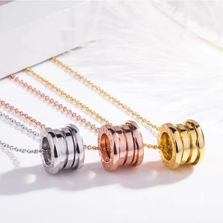 หรูหรา All-Match เอวเล็กไทเทเนียมเหล็ก Clavicle Chain ชุบ 18K Gold Non-Fade คู่สร้อยคออุปกรณ์เสริมของขวัญต้องมี