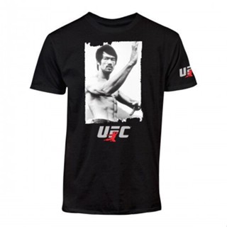 เสื้อยืดแขนสั้นเสื้อยืดทุกวันdailyราคาต่ำสุด!!เสื้อยืดลายกราฟฟิก UFC Bruce Lee napshotS-3XLSto5XLS-5XL