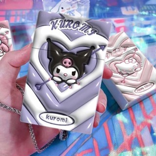 ใหม่ Kuromi กล่องบุหรี่พลาสติก แบบพกพา พิมพ์ลายคุโรมิ 3D 20 ชิ้น