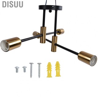 Disuu Wrought Iron Ceiling Lamp  Firm Easy To Assemble 4 Light Ceiling Mount Lamp  for Office for Dressing Table for Yoga Room