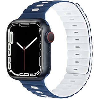 ใหม่ สายนาฬิกาข้อมือซิลิโคน แม่เหล็ก สําหรับ Apple iwatch SE 1 2 3 4 5 6 7 8