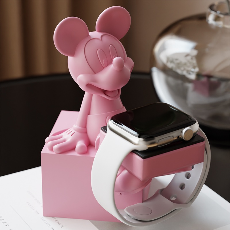 Disney แท่นชาร์จแม่เหล็ก ลายการ์ตูนมิกกี้ มินนี่เมาส์ สําหรับ Huawei apple watch