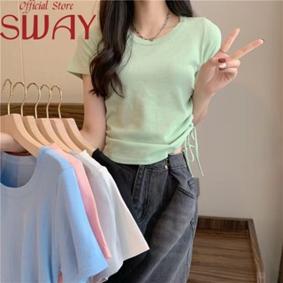 SWAY  เสื้อยืด เสื้อแฟชั่น หลวม  Korean Style สวย ทันสมัย High quality A21K09P 36Z230909