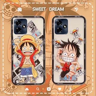 ขายดี เคสโทรศัพท์มือถือแบบนิ่ม ใส กันรอยเลนส์กล้อง ลายการ์ตูนอนิเมะ Onepiece Luffy ตลก สําหรับ Infinix Hot 30i 30 play