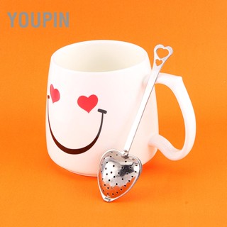 Youpin 1X สแตนเลสกรองชา Infuser รูปหัวใจช้อนกรอง Ball ความแปลกใหม่