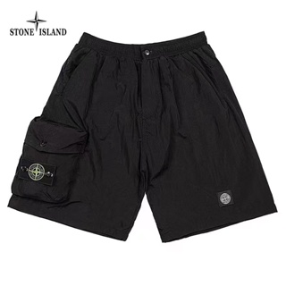 STONE ISLAND กางเกงขาสั้นลําลอง ปักลายโลโก้หิน แบบดั้งเดิม กันน้ํา เหมาะกับการเล่นกีฬา สําหรับผู้ชาย และผู้หญิง