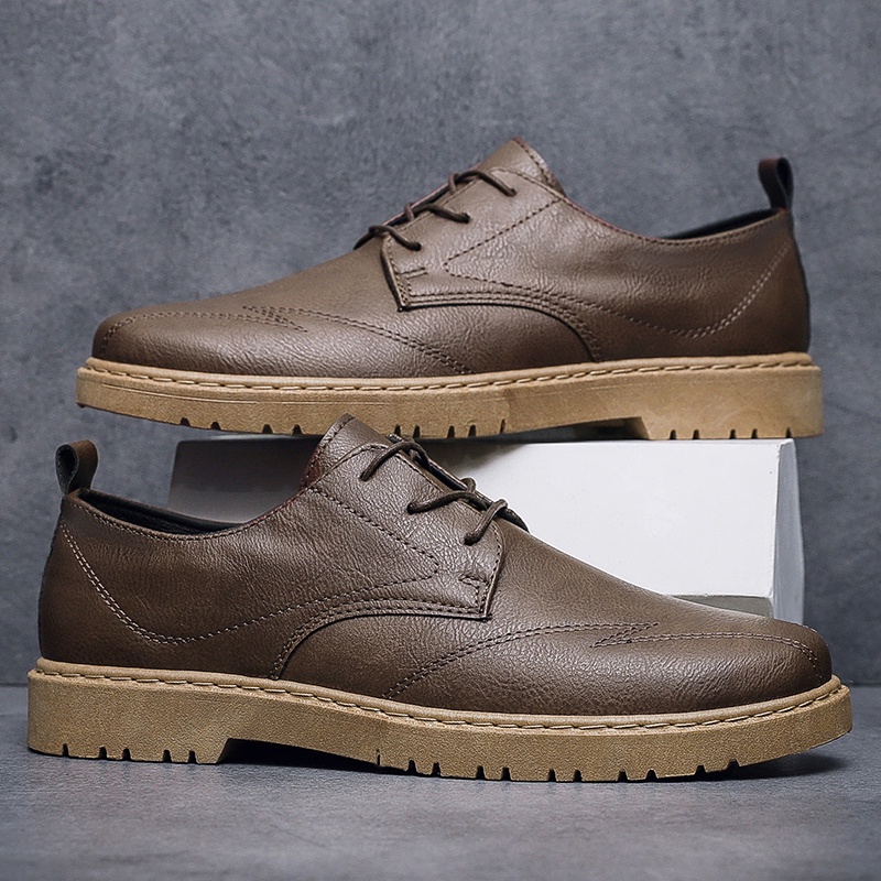 รองเท้าหนัง ชาย กันลื่น แฟชั่น สวมใส่สบาย