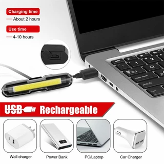 X-tiger ไฟท้ายจักรยาน LED IPX4 สว่างมาก 5 โหมด ชาร์จ USB กันน้ํา