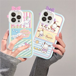 เคสซิลิโคนนิ่ม ลาย Cinnamoroll and Pochacco สําหรับ IPhone 14 Pro Max IPhone13 Pro Max IPhone11 IPhone12 IPhoneXR XS 6 6S 7 8 Plus SE 2020 HOSTR