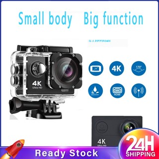 ❥❥Ultra Hd Action Camera 4K/1080P 30fps Wifi 2นิ้ว170d ใต้น้ำหมวกกันน็อคกันน้ำบันทึกวิดีโอกล้องกีฬารถ Cam