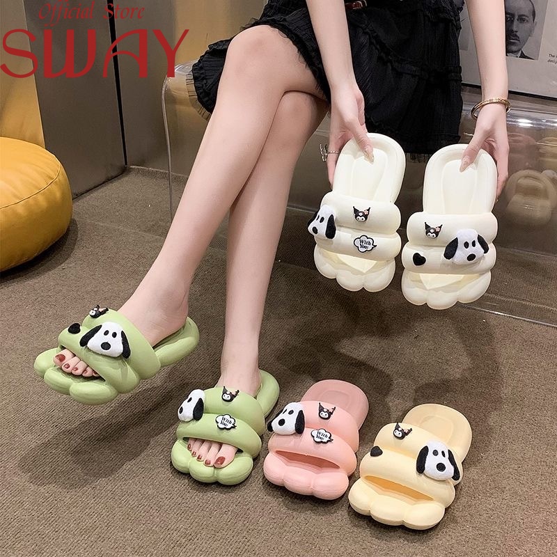 Indoor Slippers 149 บาท SWAY รองเท้าแตะ ผู้หญิง เกาหลี แฟชัน รองเท้าแตะนุ่ม สำหรับใช้ในบ้าน B20H0YU Women Shoes