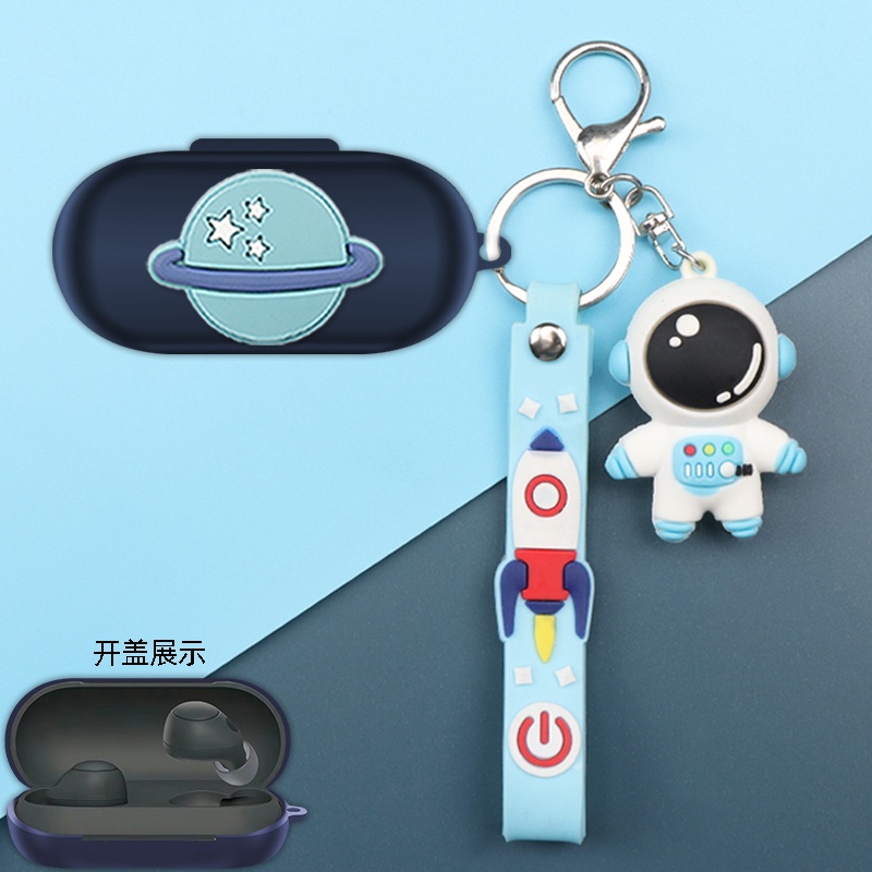 เคสซิลิโคนนิ่ม ลายการ์ตูนนักบินอวกาศ กันกระแทก สําหรับ Sony WF-C700N Sony WF-C700N Sony WF-C500 xb70