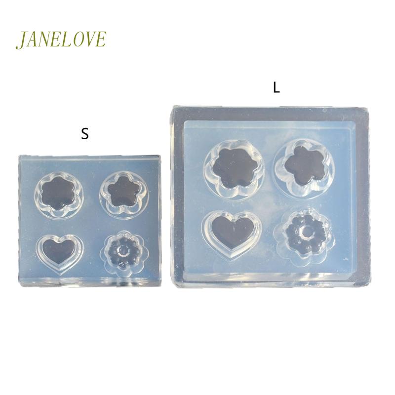 Jlove แม่พิมพ์ซิลิโคนเรซิ่น รูปหัวใจ และดอกไม้ สําหรับทําเครื่องประดับ DIY