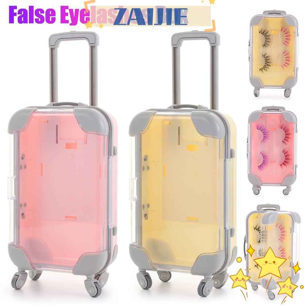 Zaijie24 กล่องขนตาปลอม ความงาม ดีไซน์ใหม่ หลากสี พลาสติก มิงค์ ถาดขนตา กระเป๋าเดินทาง