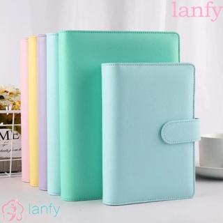 LANFY School Supplies Notebook Cover Journal Loose-Leaf Cover Binder Cover A6/A5|Color File Folder DIY Refillable Planner Book Notepad Cover/Multicolor