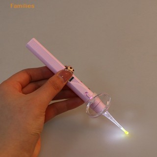 Families&gt; ที่แคะหู USB พร้อมไฟแว็กซ์ สําหรับทําความสะอาดหูเด็กทารก