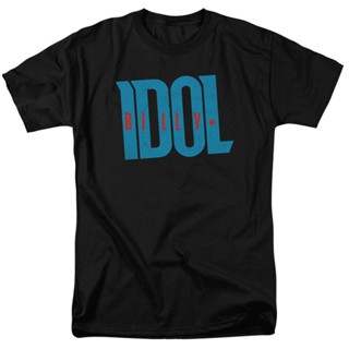 【hot sale】เสื้อยืดแขนสั้น คอกลม ผ้าฝ้าย 100% พิมพ์ลายโลโก้ Billy Idol สําหรับผู้ชาย