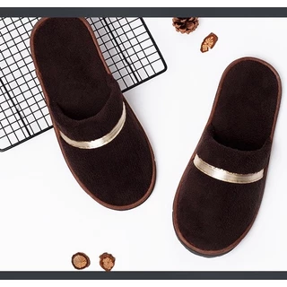 ฟรีไซส์ รองเท้าโรงแรมห้าดาว รองเท้าใส่ในบ้าน รับแขก พื้นนิ่ม 7mm กันลื่น Slipper