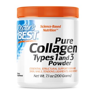 Doctors Best(ด็อกเตอร์ส์เบสท์) Collagen คอลลาเจน สำหรับกระดูก types1&amp;3ไม่ผสมแป้ง Doctors Best, Pure Collagen Types ...