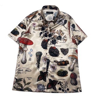 AMIRI 22 Mushroom Herb Encyclopedia Short Sleeve Shirt