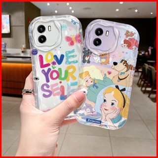 เคส Vivo Y15s เคส Vivo Y15A เคส Vivo Y01 Y01A tpu น่ารัก ใส ป้องกันการตก นิ่ม แฟชั่น ตัวอักษรภาษาอังกฤษ เคส สําหรับ Vivo Y15 Y19 Y20 Y01A TYNY