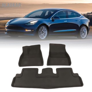 Alaskar ที่รองพื้นรถยนต์ กันลื่น 3D แบบเปลี่ยน สําหรับ Tesla Model 3 Lhd