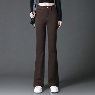 ZZZ กางเกงยีนส์แบบสวมใส่สุดเท่สไตล์วินเทจของสาวในช่วงใหม่
