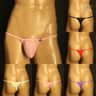 【FUNWD】Briefs Sexy Sheer Stretch T-Back Bikini Thong Brief G-String Underwear