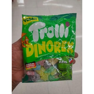 ทรอลลี่ไดโนเร็กช์ ลูกอมรสเปรี้ยว กลิ่นผลไม้รวม Trolley Dinosaur sour candy mixed fruit flavor