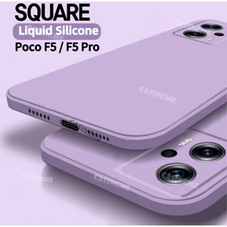 เคสซิลิโคนนิ่ม ทรงสี่เหลี่ยม กันกระแทก สําหรับ Xiaomi Poco F5 5G Xiaomi Poco F5 F5Pro PocoF5 Pro 2023 Redmi Note 12 Turbo XiaomiPocoF5 PocoF5Pro 4G 5G